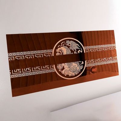 Máquina de gravação a laser CNC para decoração de hotéis em aço inoxidável 304