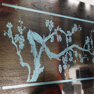 Máquina de gravura a laser para decoração de portas de elevadores