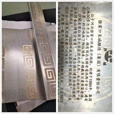 Máquina de gravação a laser com arrefecimento por ar para gravação de metal de alumínio 0,5 mm