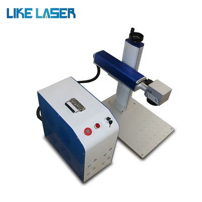 Máquina de marcação por laser de fibra de modelo portátil de controlo por computador para marcação de padrões de máscara