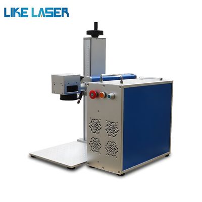 Máquina de marcação por laser de fibra de modelo portátil de controlo por computador para marcação de padrões de máscara