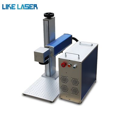 Máquina de marcação por laser de fibra de modelo portátil de controlo por computador para marcação de padrões de máscara
