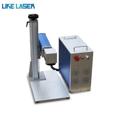 Máquina de marcação por laser de fibra de modelo portátil de controlo por computador para marcação de padrões de máscara
