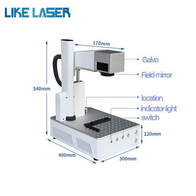 Máquina de Marcação a Laser de Fibra Jpt M7 20W 30W Mopa Color Laser Engraver