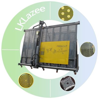 Máquina de gravação de lâmina de laser vertical de vidro para arte