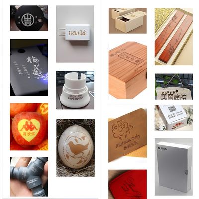 Máquina de marcação a laser padrão de fibra não metálica/UV/CO2 para impressão industrial a laser