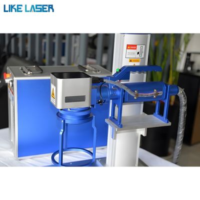 Marcador laser de fibra de tipo portátil CE para metais de ouro de latão 20W 50W Profundidade de marcação 0-1.2mm