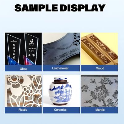 0-1,2 mm Profundidade de marcação Ar de resfriamento CO2 Máquina de marcação por laser de gravura para logotipo personalizado