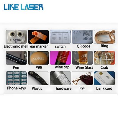 Máquina de gravação a laser de fibra de resfriamento a ar com certificação CE para chupeta
