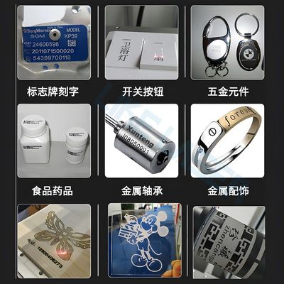 LIKE-F-DLM-001 Desktop Raycus 20W 30W 50W 70W Fibra Laser Marker Máquina CNC para copos de Yeti